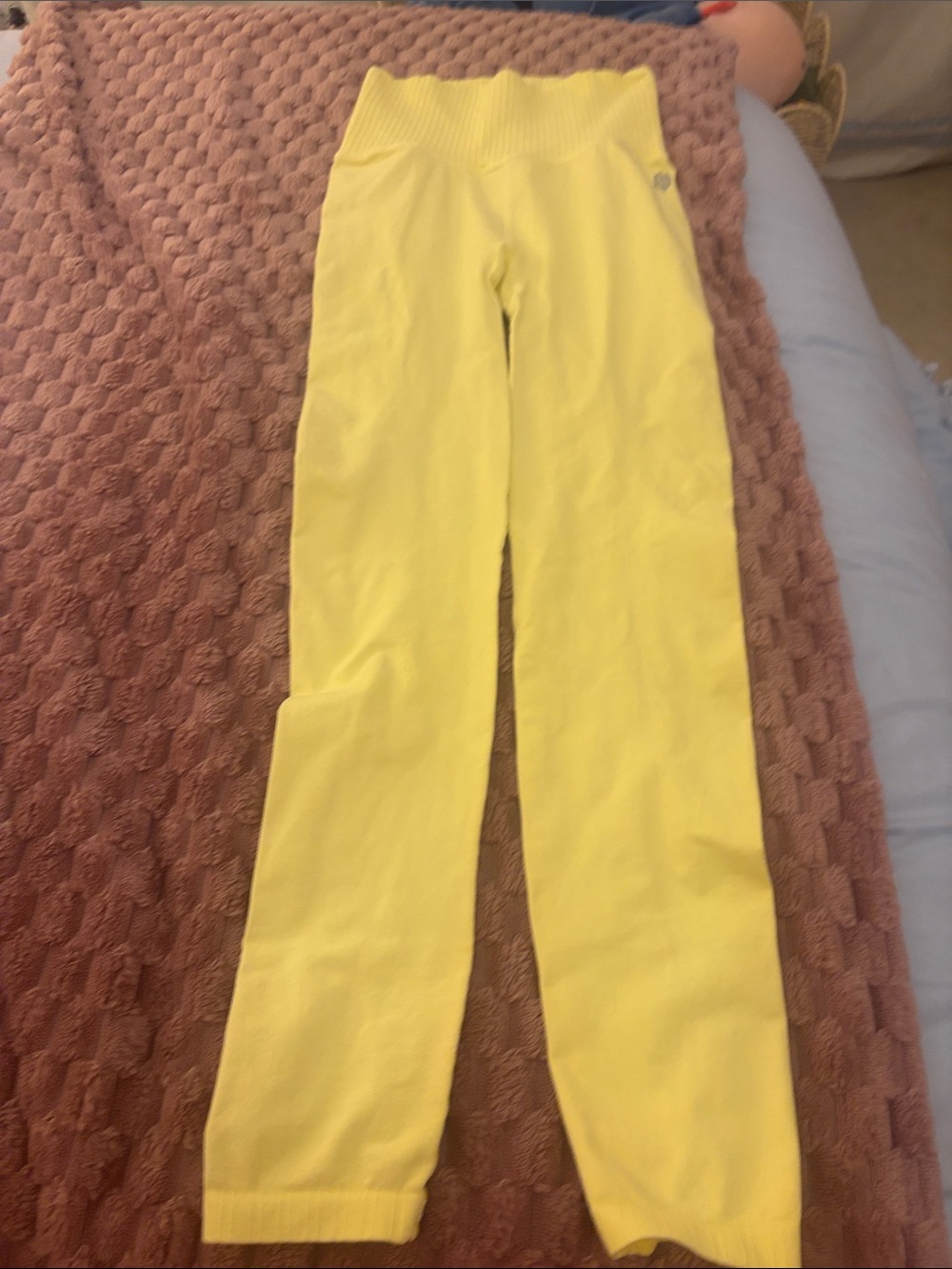 FP Movement by Free People Pale Yellow High-Waist Leggings